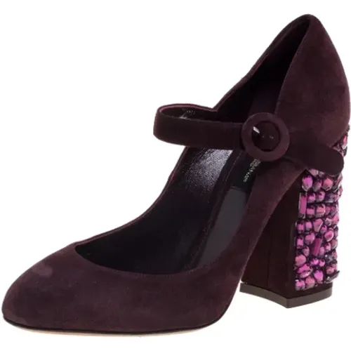 Pre-owned Wildleder heels , Damen, Größe: 36 EU - Dolce & Gabbana Pre-owned - Modalova