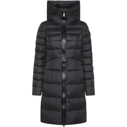 Long Down Jacket with High Collar Hood for Women , female, Sizes: XL - Peuterey - Modalova