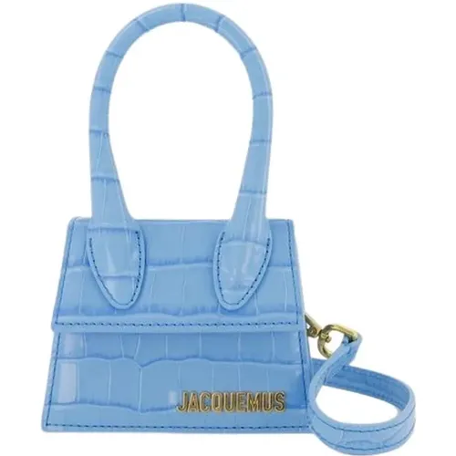 Blaue Leder Chiquito Crossbody Tasche , Damen, Größe: ONE Size - Jacquemus - Modalova