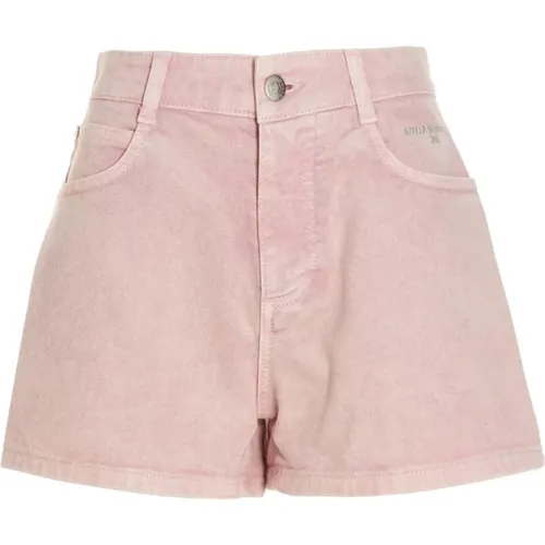 Denim Shorts with Belt Loops and Pockets , female, Sizes: W27 - Stella Mccartney - Modalova