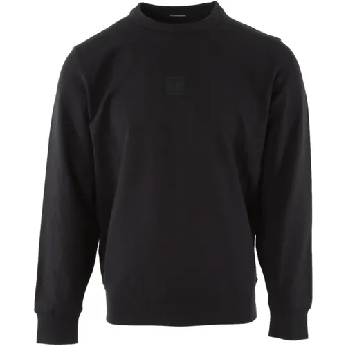 Blaue Baumwollmischung Pullover für Herren , Herren, Größe: M - C.P. Company - Modalova