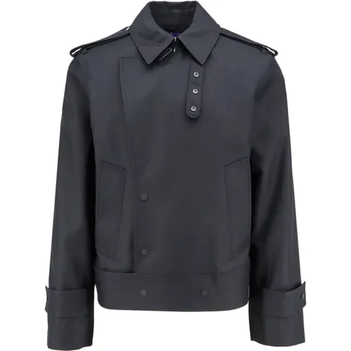 Mens Clothing Jackets Coats Ss24 , male, Sizes: M - Burberry - Modalova