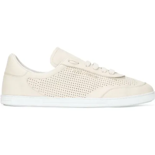 Low-Top Sneakers with Perforated Detailing , male, Sizes: 10 UK, 7 1/2 UK, 8 UK, 8 1/2 UK, 11 UK, 9 1/2 UK, 10 1/2 UK, 9 UK, 7 UK - Dolce & Gabbana - Modalova