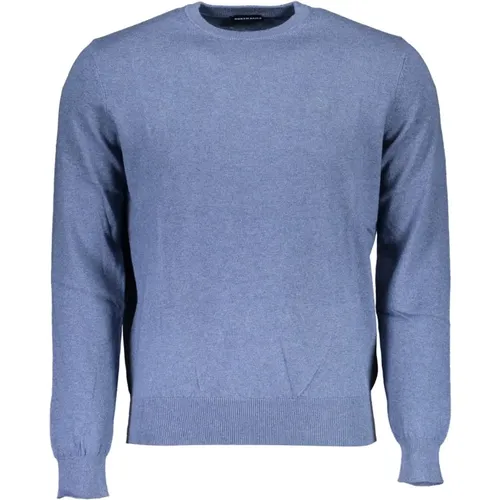 Blaues Baumwollhemd mit Langen Ärmeln , Herren, Größe: 2XL - North Sails - Modalova