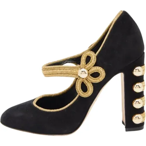 Pre-owned Suede heels , female, Sizes: 4 UK - Dolce & Gabbana Pre-owned - Modalova