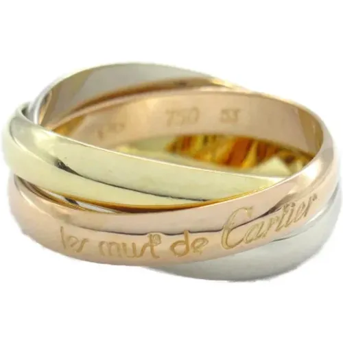 Pre-owned Gold rings , female, Sizes: ONE SIZE - Cartier Vintage - Modalova