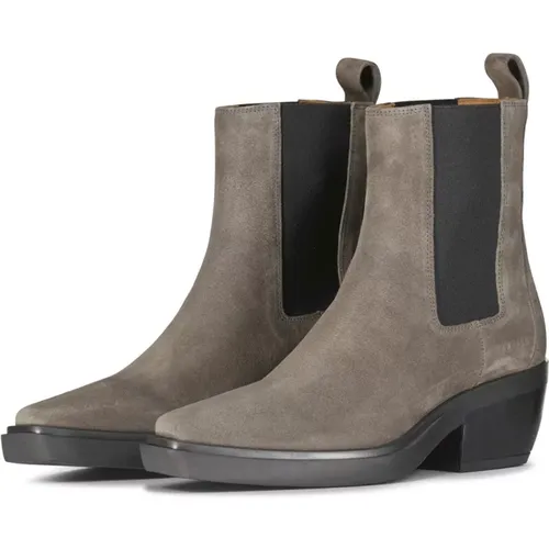 Wildleder Chelsea Boots mit elastischen Einsätzen , Damen, Größe: 38 EU - Copenhagen Shoes - Modalova