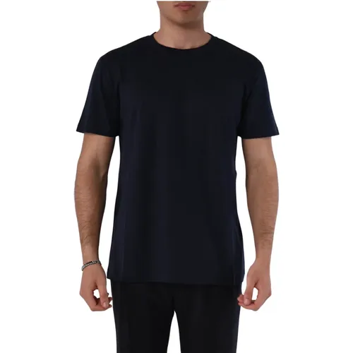 Cotton T-shirt with Crew Neck , male, Sizes: XL, L, M, 2XL - Roberto Collina - Modalova