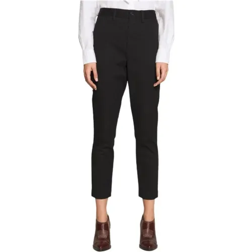 Slim Cotton Blend Pants , female, Sizes: XS, 2XS - Polo Ralph Lauren - Modalova