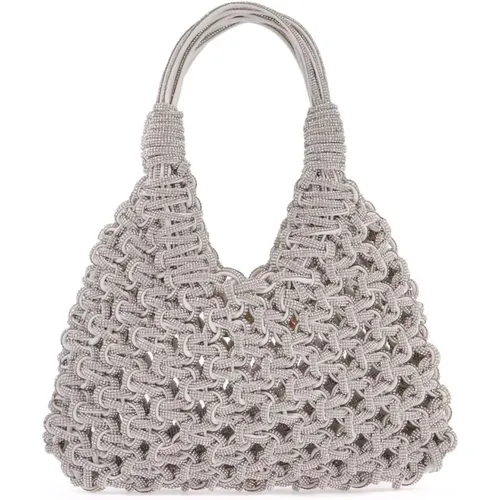 Crystal Studded Mini Rock Bag , female, Sizes: ONE SIZE - Hibourama - Modalova