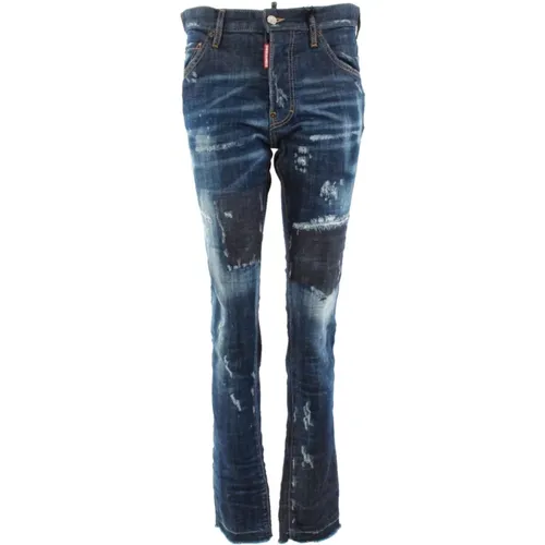 Cool Guy Slim-fit Blaue Jeans , Herren, Größe: S - Dsquared2 - Modalova