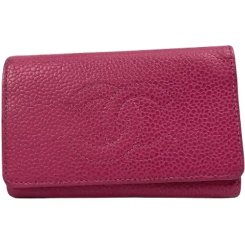 Pre-owned Leather wallets , female, Sizes: ONE SIZE - Chanel Vintage - Modalova