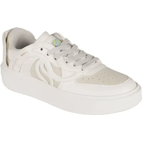 Weiße S-Wave Low-Top Sneaker , Damen, Größe: 40 EU - Stella Mccartney - Modalova