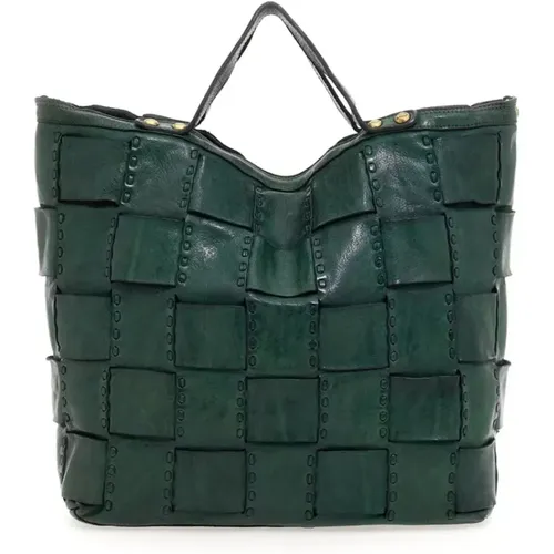 Bottle Woven Leather Bag , female, Sizes: ONE SIZE - Campomaggi - Modalova