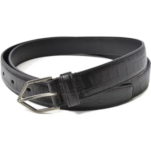 Pre-owned Leather belts , male, Sizes: ONE SIZE - Yves Saint Laurent Vintage - Modalova