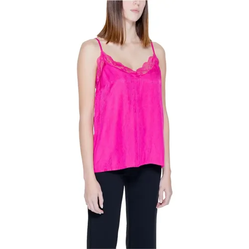 Jacquard Singlet Frühling/Sommer Kollektion , Damen, Größe: 2XS - Vila - Modalova