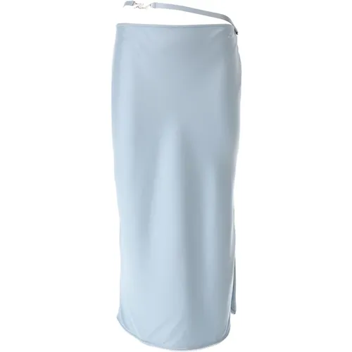 Modern Satin Midi Skirt , female, Sizes: XS, S, M - Karl Lagerfeld - Modalova