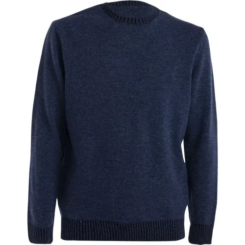 Herren Wollpullover Blau Outlet - CASHMERE COMPANY - Modalova