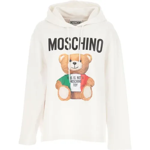 Logo Hooded Sweatshirt , female, Sizes: S - Moschino - Modalova