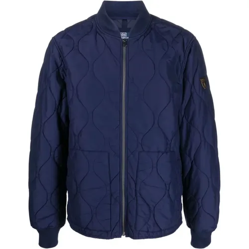 Blaue Stepp Bomberjacke - Polo Ralph Lauren - Modalova