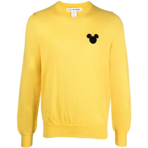 Disney Crew Neck Knit Jumper , male, Sizes: M - Comme des Garçons - Modalova