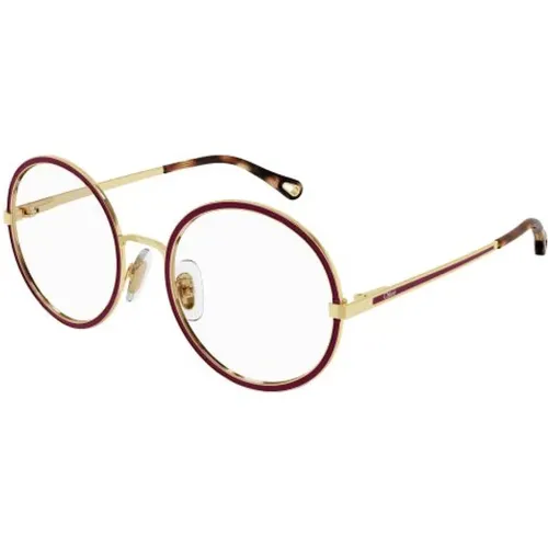Gold Transparente Sonnenbrille , unisex, Größe: 54 MM - Chloé - Modalova