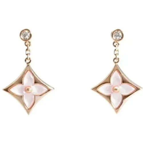 Pre-owned Rose Gold earrings , female, Sizes: ONE SIZE - Louis Vuitton Vintage - Modalova