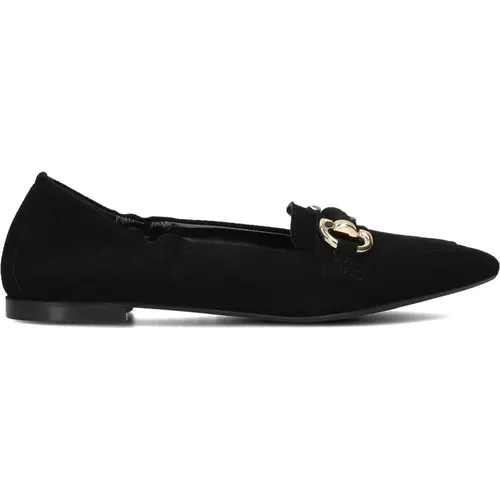 Schwarze Wildleder Slip-On Schuhe , Damen, Größe: 36 EU - Stefano Lauran - Modalova