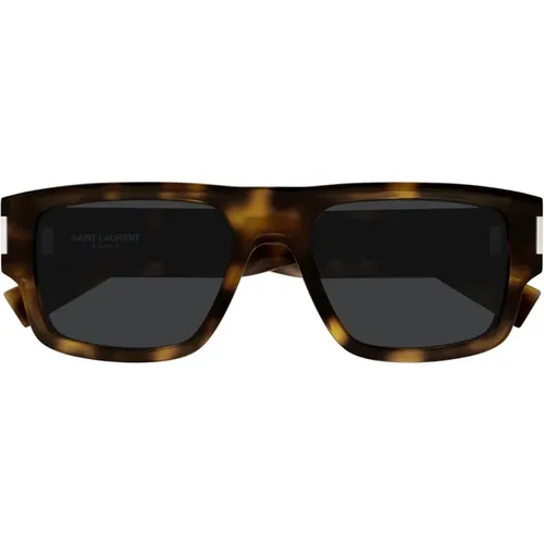Moderne Rechteckige Sonnenbrillen New Wave , Herren, Größe: 55 MM - Saint Laurent - Modalova