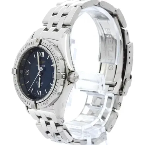 Pre-owned Stainless Steel watches , female, Sizes: ONE SIZE - Breitling Pre-owned - Modalova