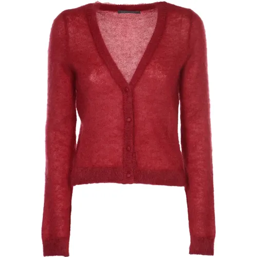 Rote Pullover für Frauen , Damen, Größe: S - alberta ferretti - Modalova