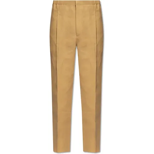 Pleat-front trousers , male, Sizes: XL, M, S - Fendi - Modalova