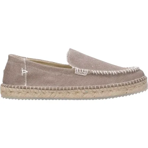 Baumwolle Seilsohle Slip-On Schuhe , Herren, Größe: 42 EU - Espadrilles - Modalova