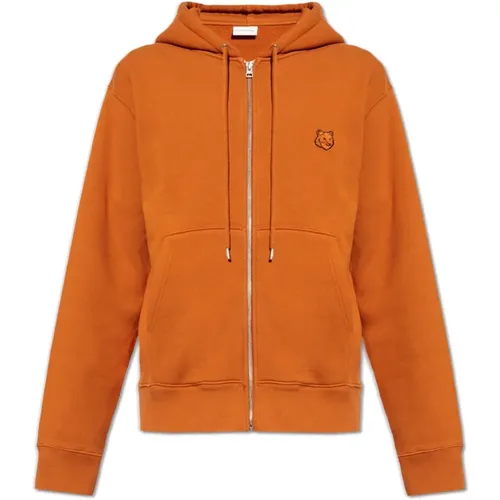 Hoodie with logo , male, Sizes: S - Maison Kitsuné - Modalova