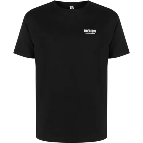 Kurzarm T-Shirt , Herren, Größe: S - Moschino - Modalova