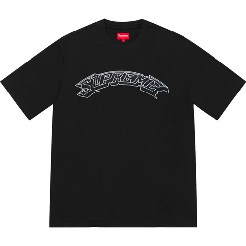 Limitierte Auflage Schwarzes Appliqué Arc Top - Supreme - Modalova