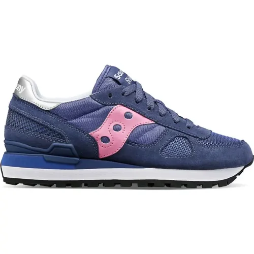 Blaue Schnürschuhe mit Komfort und Stil , Damen, Größe: 35 1/2 EU - Saucony - Modalova