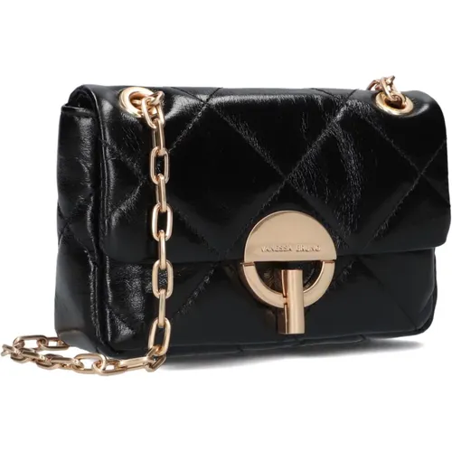 Schwarze Leder Crossbody Schultertasche - Vanessa Bruno - Modalova