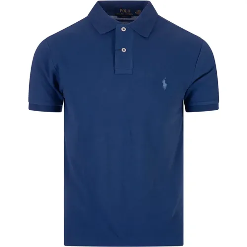 Dark Indigo Slim Fit Polo Shirt , male, Sizes: 2XL, M, XL, S, L - Ralph Lauren - Modalova