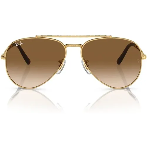 Gold Aviator Sunglasses,Aviator Sonnenbrille Pink Gold/Blue Shaded - Ray-Ban - Modalova