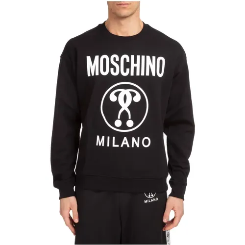Doppeltes Fragezeichen Sweatshirt - Moschino - Modalova