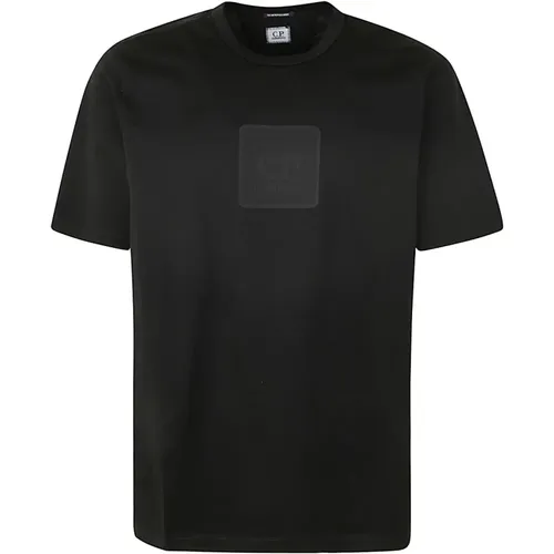 Schwarzes Metropolis Logo T-Shirt - C.P. Company - Modalova