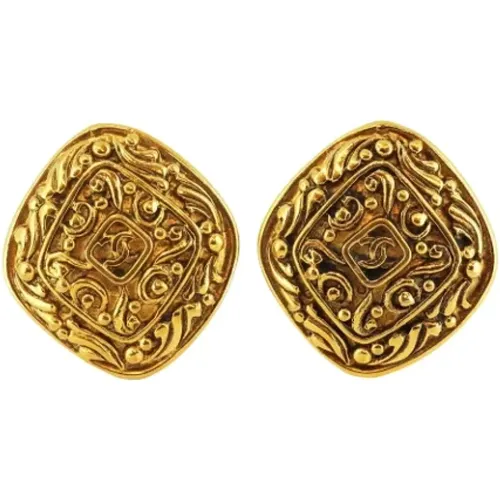 Pre-owned Metal earrings , female, Sizes: ONE SIZE - Chanel Vintage - Modalova