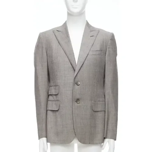 Pre-owned Wool outerwear , male, Sizes: 3XS - Gucci Vintage - Modalova