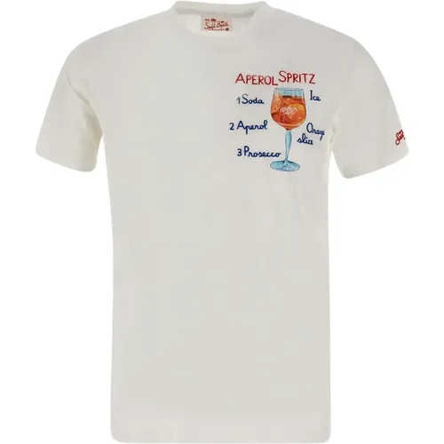 Limitierte Auflage Weißes T-Shirt , Herren, Größe: XL - MC2 Saint Barth - Modalova
