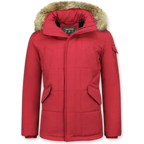 Men Cheap Fur Collars Genuine - Winter Jackets with Fur - 5191R , male, Sizes: M, L, XL, S - Matogla - Modalova