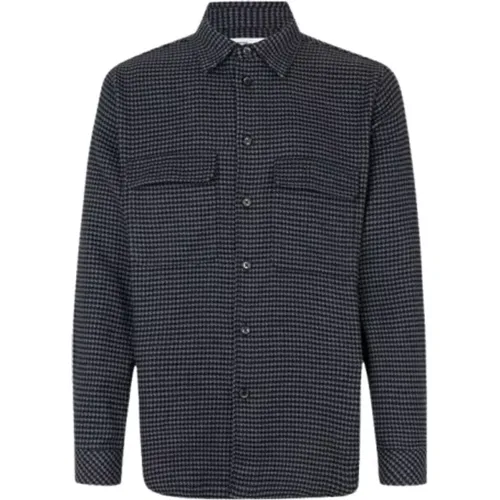 Damon Houndstooth Shirt 14424 , male, Sizes: S - Samsøe Samsøe - Modalova