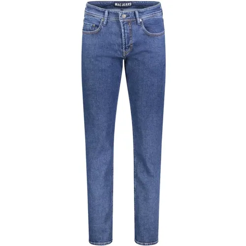 Authentische Denim Slim-Fit Jeans , Herren, Größe: W35 L32 - MAC - Modalova