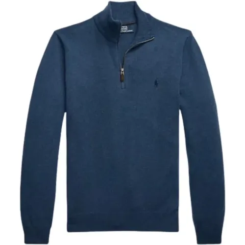 Wool Demi-Zip Sweater , male, Sizes: L, 2XL, S, M, XL - Polo Ralph Lauren - Modalova