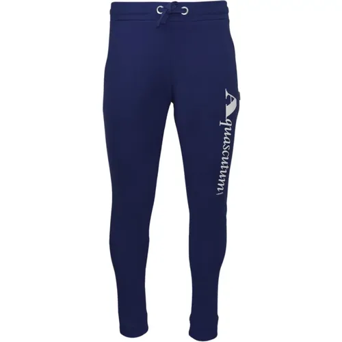Blaue Sportliche Hose mit Elastischem Bund , Herren, Größe: M - Aquascutum - Modalova